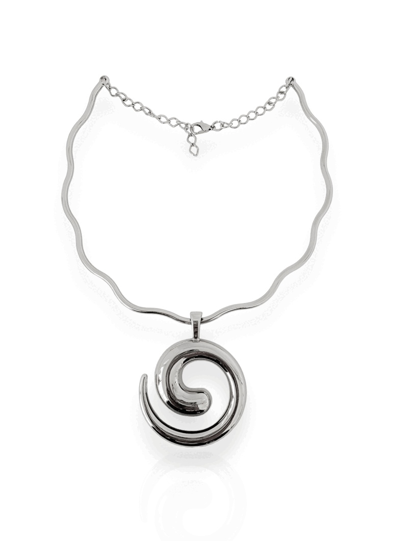Choker Semi joia o Ondulado Espiral