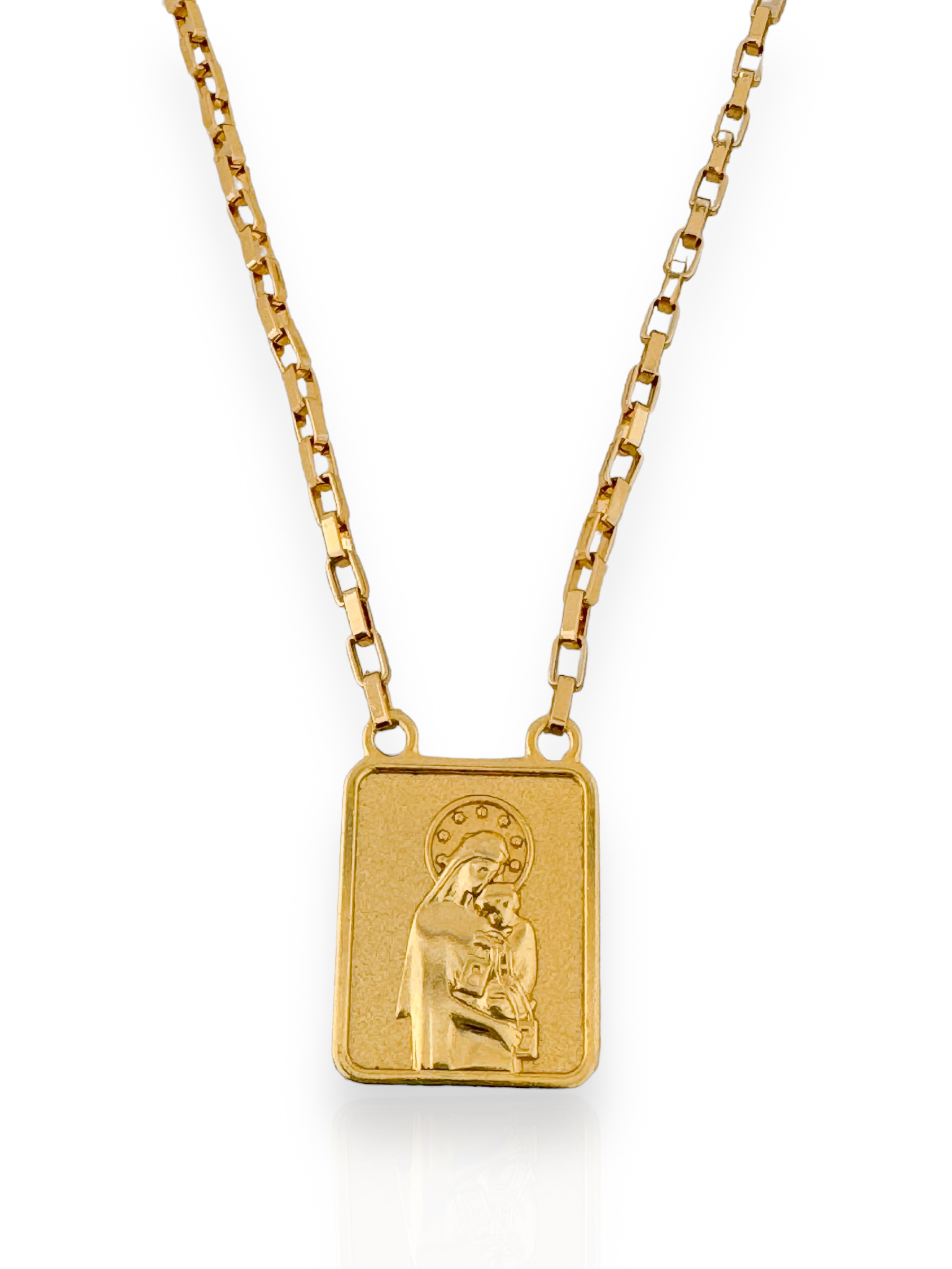 Colar Semi Joia Masculino Sagrado Coração de Jesus